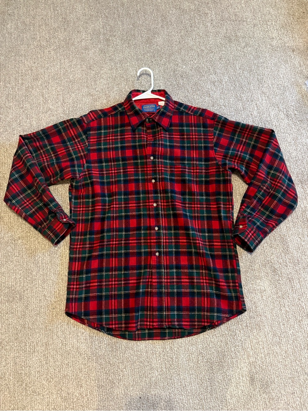 Pendleton Red & Green Tartan Button-Down Shirt